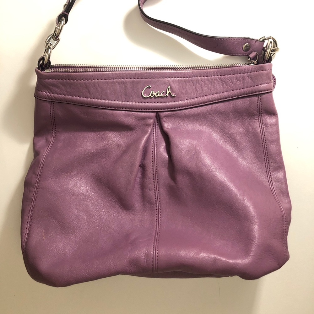 Coach Ashley Hippie Shoulder Bag Purple